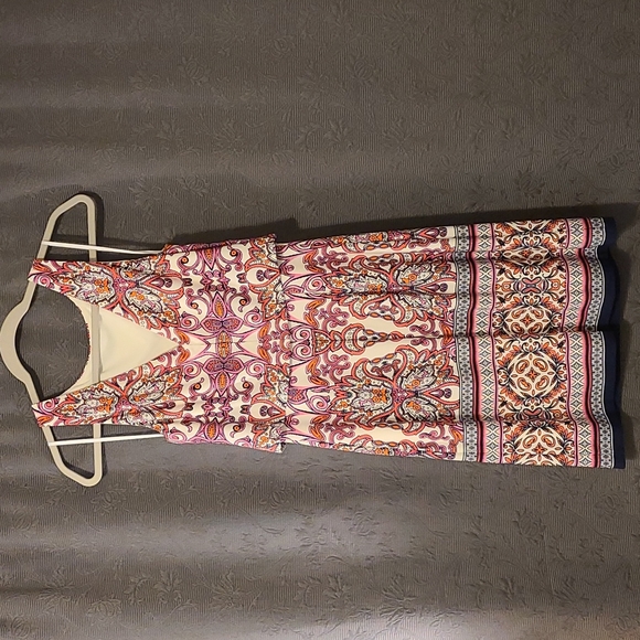 Vince Camuto Popover Paisley Tank Top Dress - Picture 3 of 4